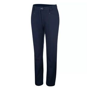 Island Green Womens/Ladies Bonded All Weather Golf Trousers / Navy